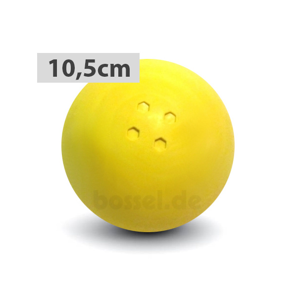 Boßelkugel gummi 10.5cm gelb (Hobby)