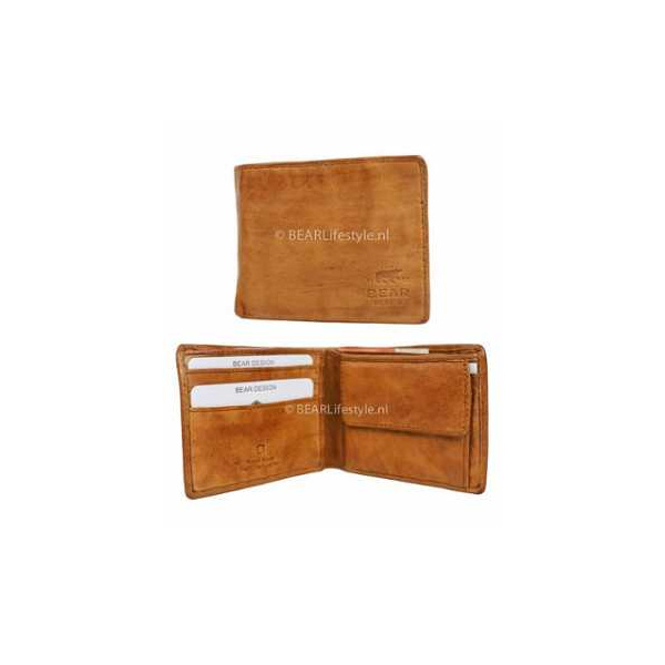Bear Design Portemonnaie cognac   Lederwaren/Taschen